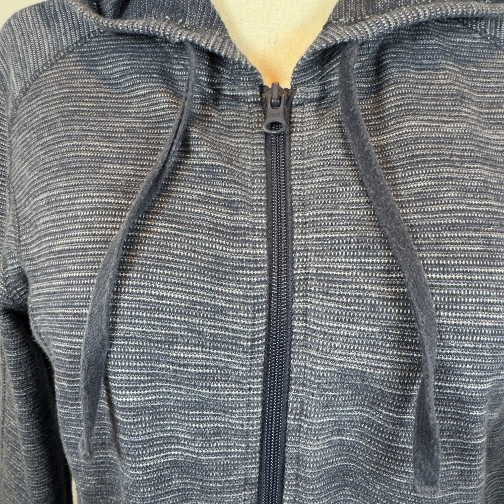 Talbots Lightweight Full Zip Hoodie Heathered Gray Women's Medium Athleisure - Picture 2 of 7
